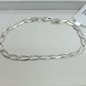 PULSERA TEJIDO ESLABONES PLATA .925 18 CM 3.6 GR (NUEVO)