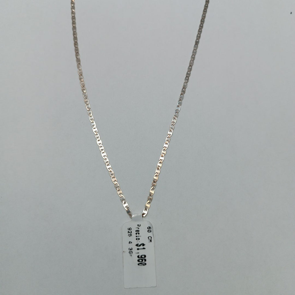 CADENA TEJIDO ESPEJO PLATA .925 60 CM 4.3 GR (NUEVO)