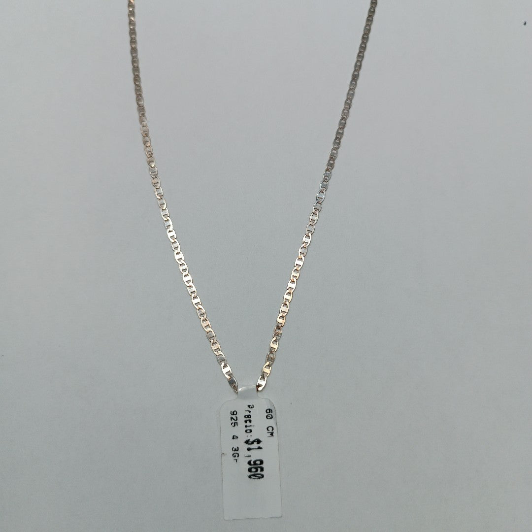 CADENA TEJIDO ESPEJO PLATA .925 60 CM 4.3 GR (NUEVO)