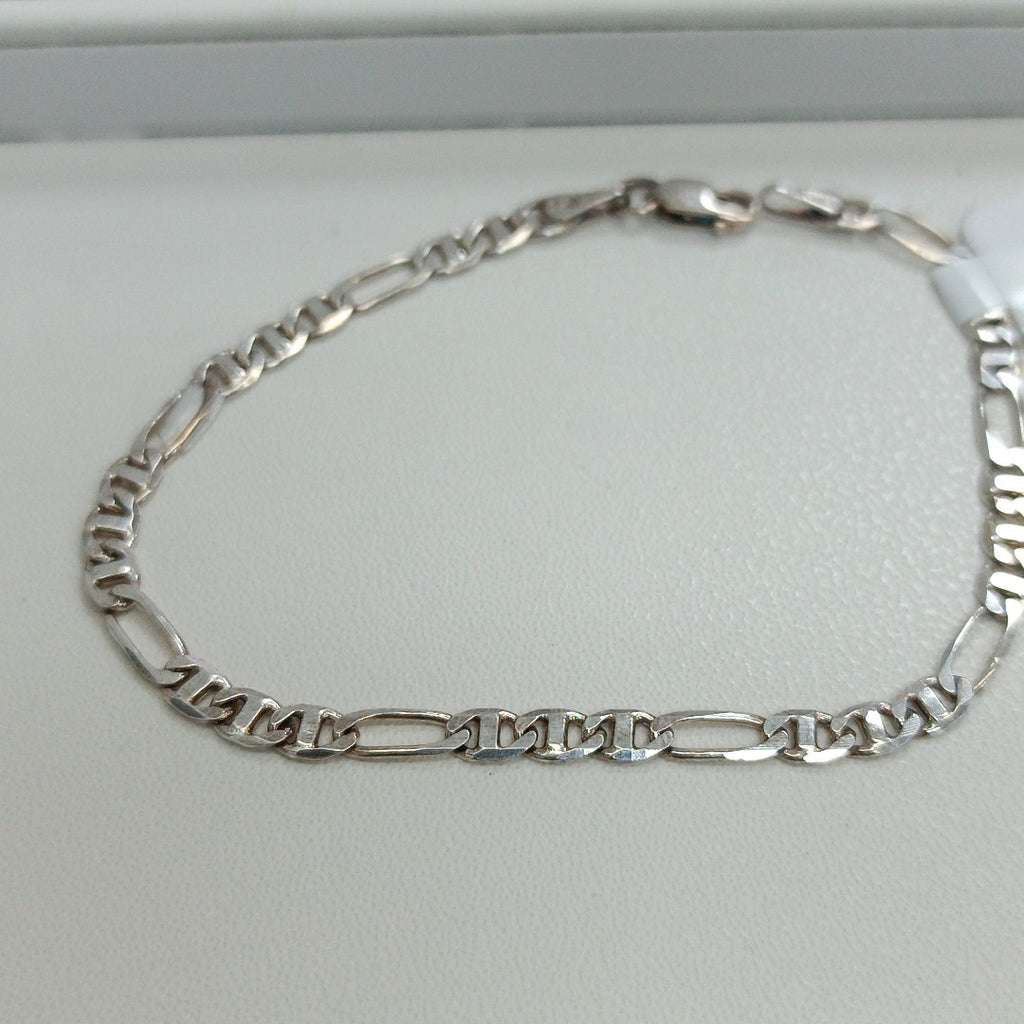 PULSERA TEJIDO 3X1 PLATA .925 16 CM 2.9 GR (NUEVO)