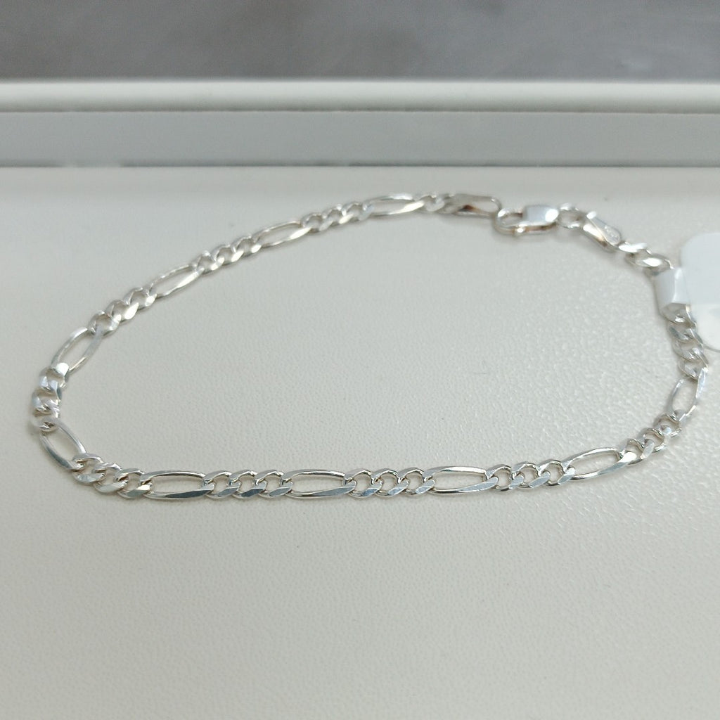 PULSERA TEJIDO 3X1 PLATA .925 18 CM 2.7 GR (NUEVO)