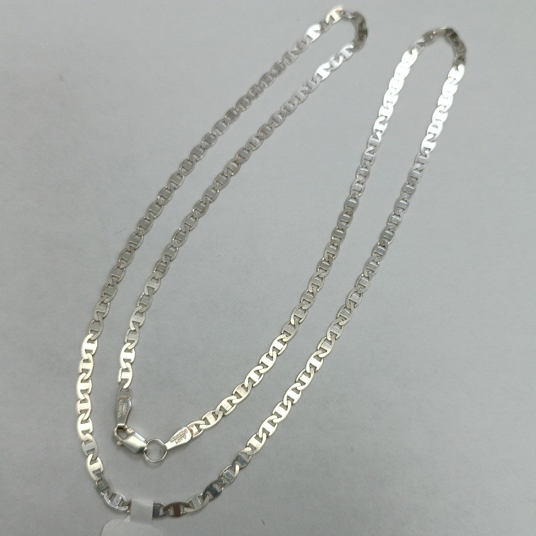 CADENA TEJIDO GUCHI PLATA .925 60 CM 9.8 GR (NUEVO)