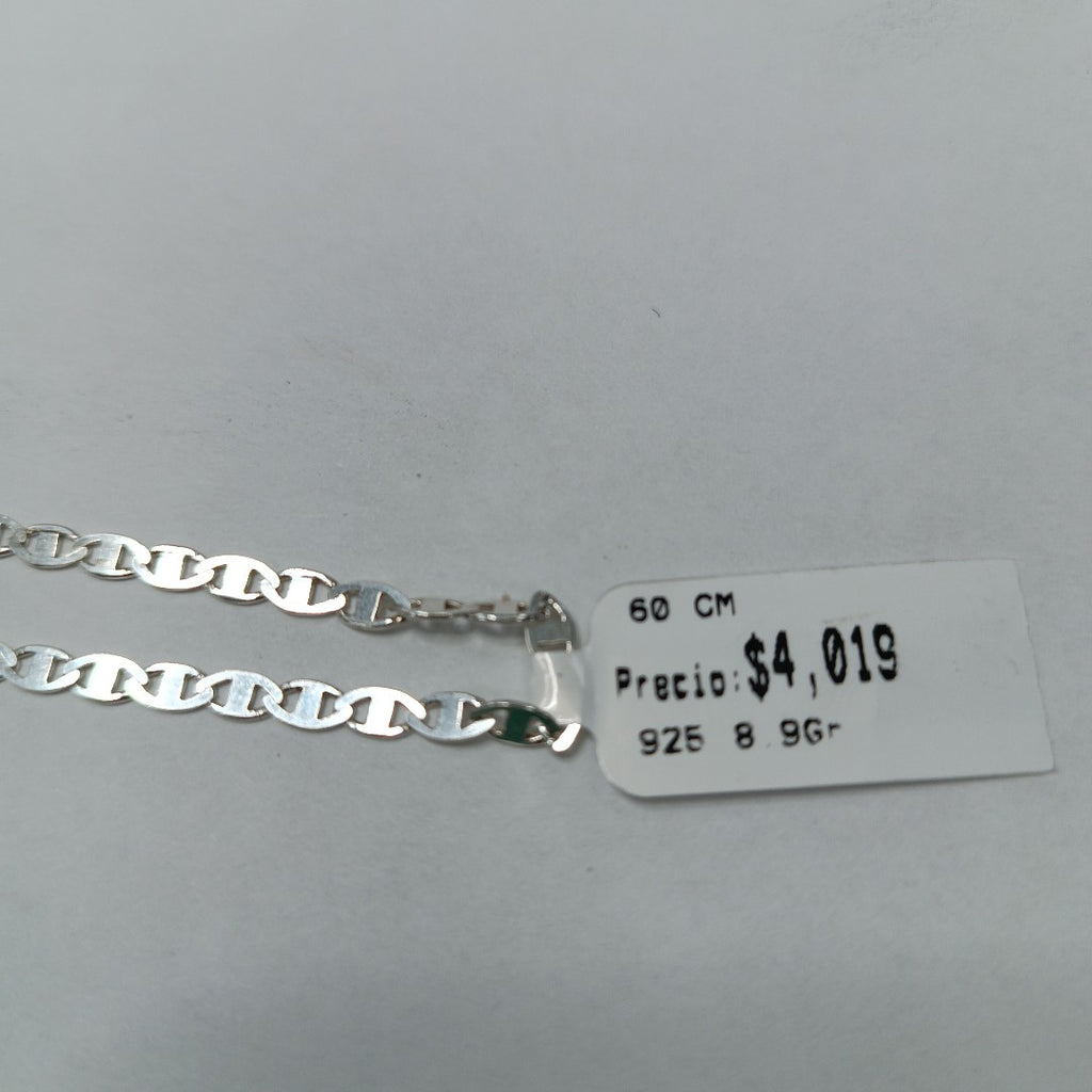 CADENA TEJIDO GUCHI PLATA .925 60 CM 8.9 GR (NUEVO)
