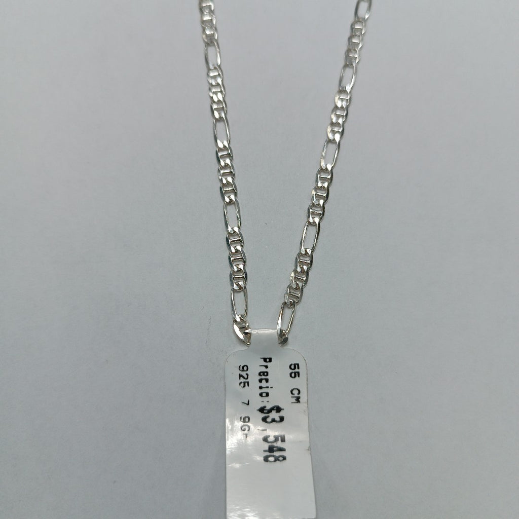 CADENA TEJIDO MARINERO PLATA .925 55 CM 7.9 GR (NUEVO)
