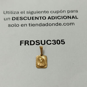 DIJE, MEDALLA RELIGIOSA ORO 14 K 0.5 GRMS (SEMINUEVO)