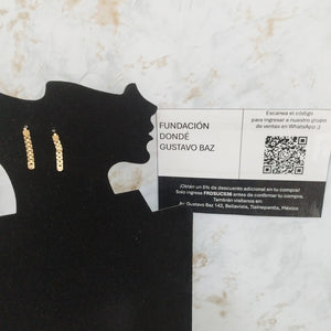 ARETES PAR ORO 14 K 1.6 GRMS (SEMINUEVO)