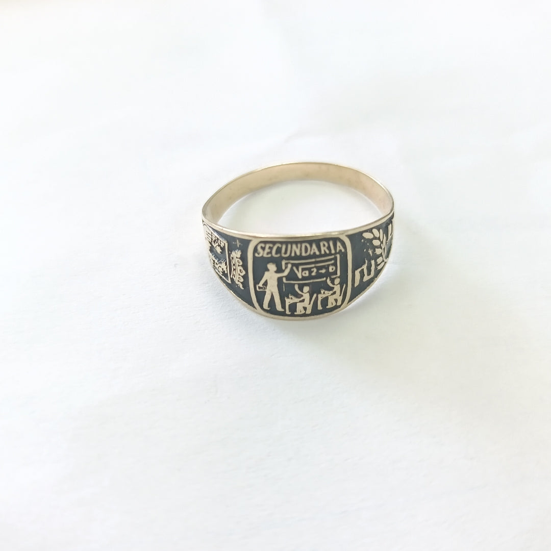 ANILLO DE GRADUACIÓN ORO 8 K 1,20 GRMS (SEMINUEVO)