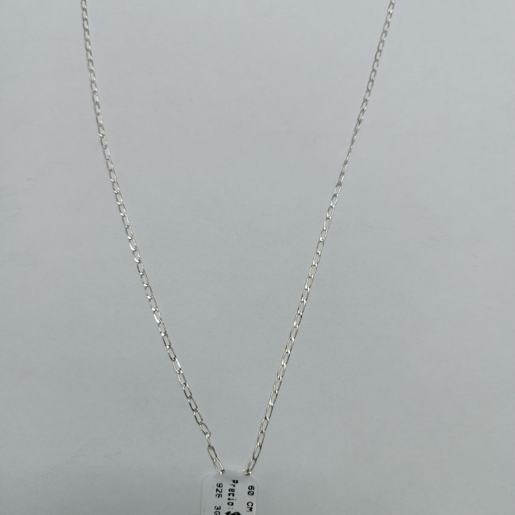 CADENA TEJIDO ESLABONES PLATA .925 60 CM 3 GR (NUEVO)