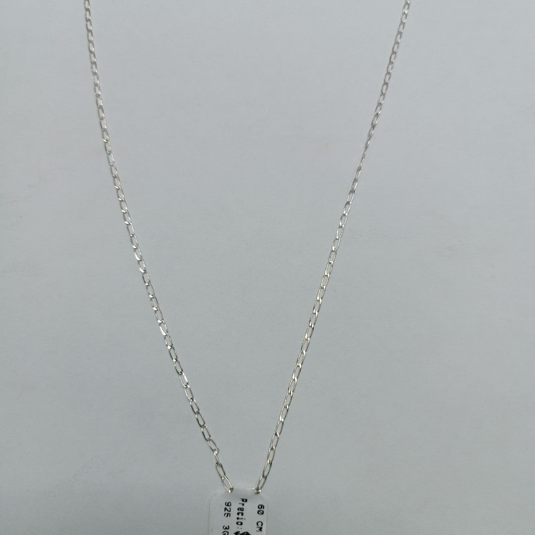 CADENA TEJIDO ESLABONES PLATA .925 60 CM 3 GR (NUEVO)