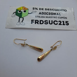 ARETES PAR ORO 10 K 3.2 GRMS (SEMINUEVO)