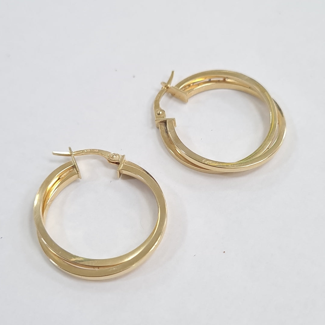 ARRACADAS PAR ORO 14 K 2.4 GRMS (SEMINUEVO)