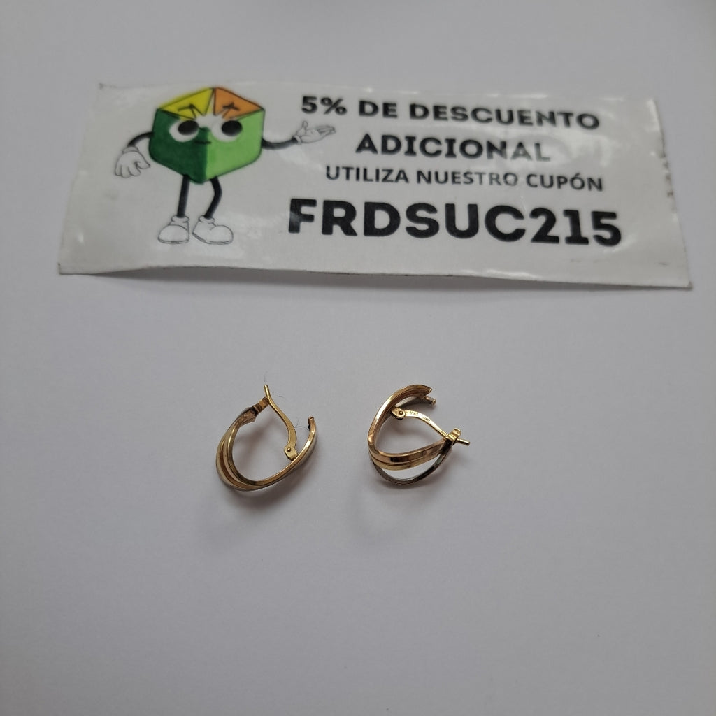 ARRACADAS PAR ORO 10 K 1.8 GRMS (SEMINUEVO)