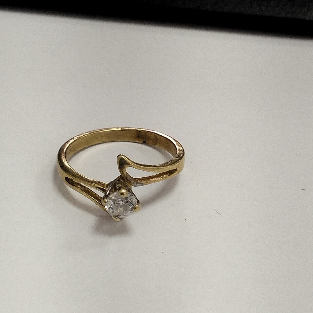 ANILLITO, SOLITARIO ORO 14 K 2.4 GRMS (SEMINUEVO)