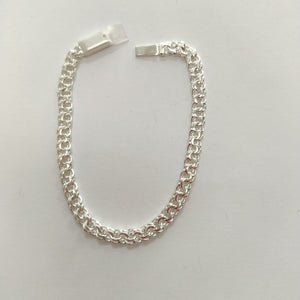 PULSERA TEJIDO CHINO PLATA .925 18 CM 8.4 GR (NUEVO)
