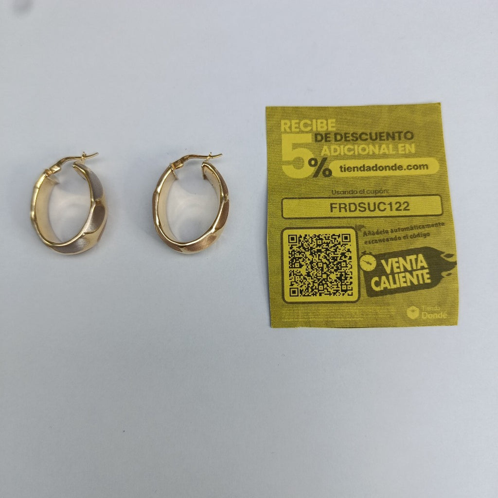 ARETES PAR ORO 14 K 6.5 GRMS (SEMINUEVO)