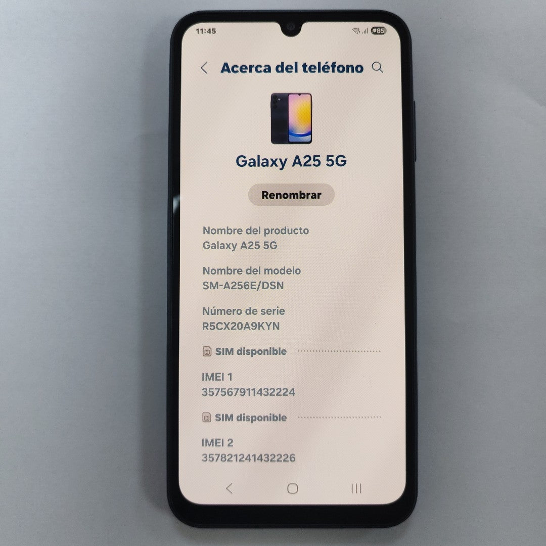 CELULAR SAMSUNG GALAXY A25 5G SM-A256E/DSN (2023) 256 GB 8 GB RAM (SEMINUEVO)