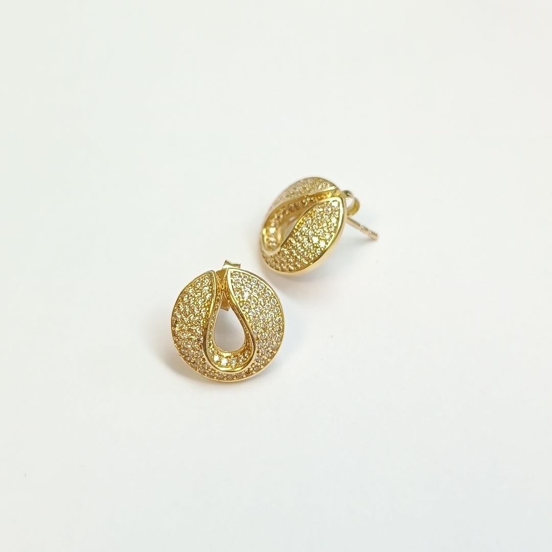 BROQUELES ORO 14K 3.7 (NUEVO)
