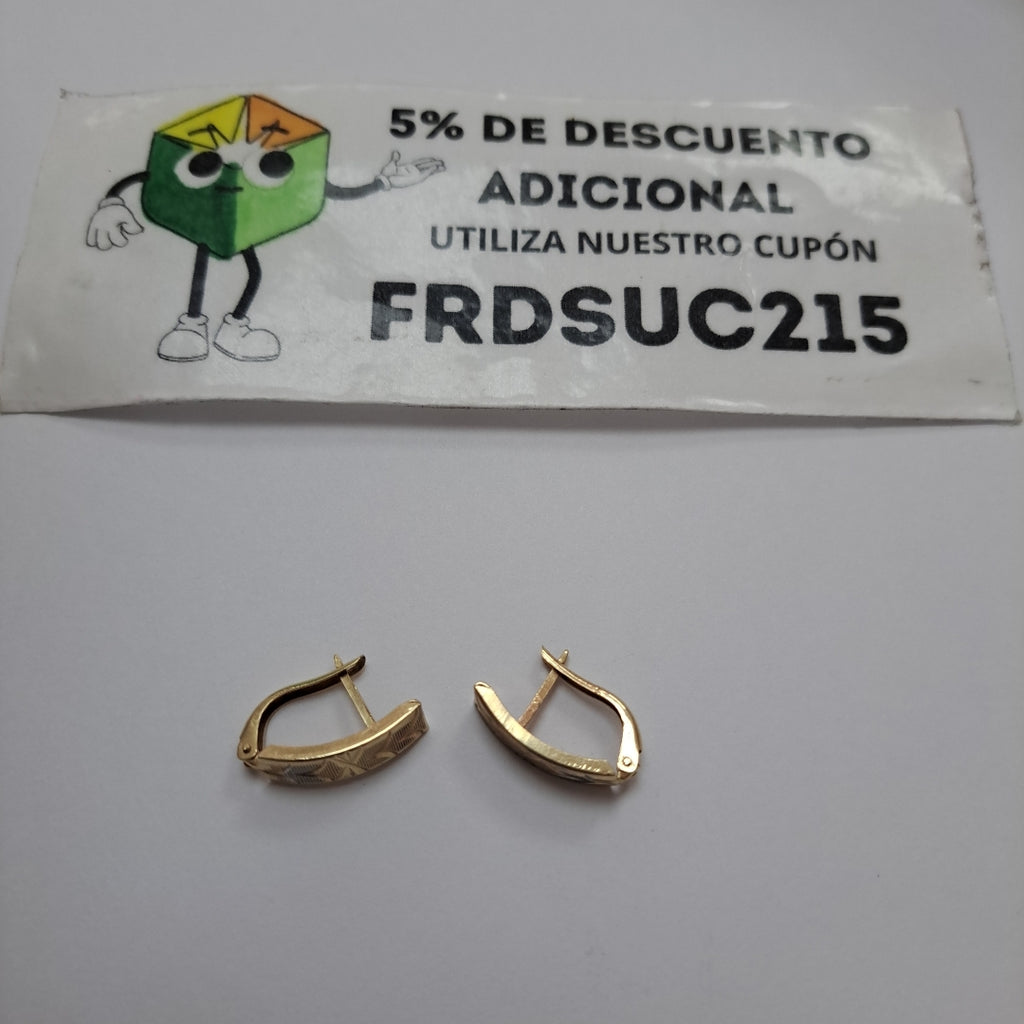 ARETES PAR ORO 10 K 1.6 GRMS (SEMINUEVO)