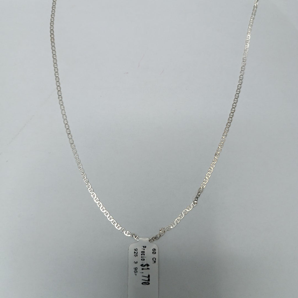 CADENA TEJIDO GUCHI PLATA .925 60 CM 3.9 GR (NUEVO)