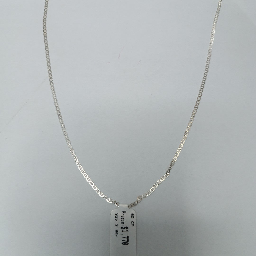 CADENA TEJIDO GUCHI PLATA .925 60 CM 3.9 GR (NUEVO)