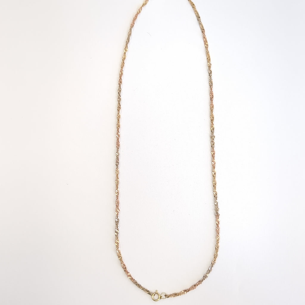 CADENA ORO COMBINADO 10 K 2,90 GRMS (SEMINUEVO)