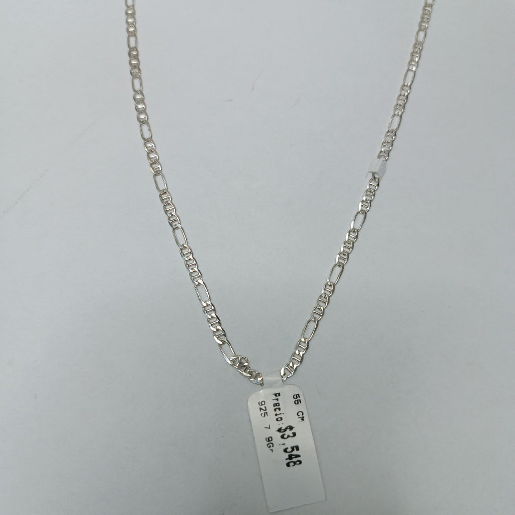 CADENA TEJIDO MARINERO PLATA .925 55 CM 7.9 GR (NUEVO)