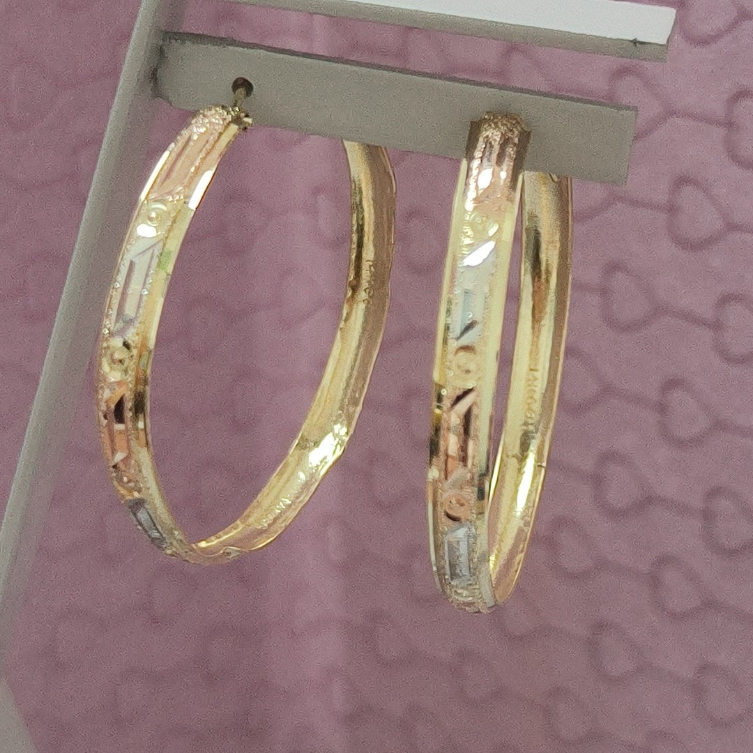 ARRACADAS PAR ORO 14 K 5.5 GRMS (SEMINUEVO)