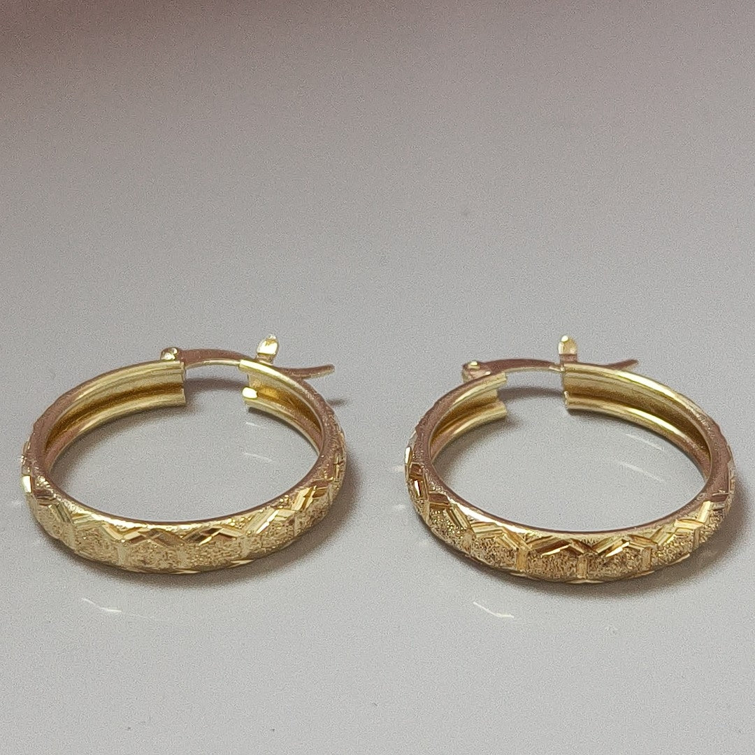 ARRACADAS PAR ORO 14 K 4.5 GRMS (SEMINUEVO)