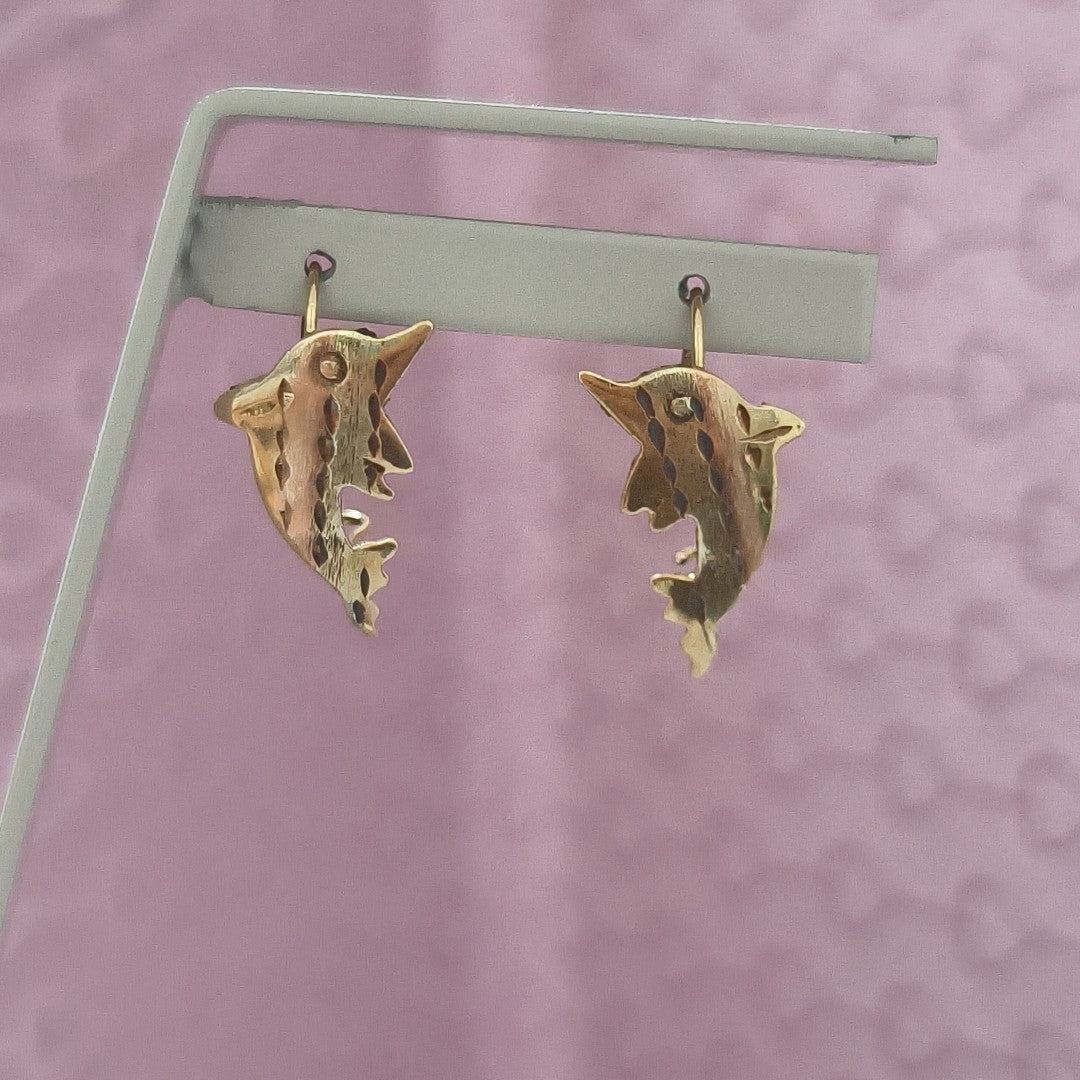 ARETES PAR ORO 10 K 1,10 GRMS (SEMINUEVO)