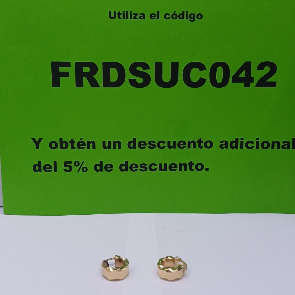 ARRACADAS PAR ORO 14 K 2.7 GRMS (SEMINUEVO)