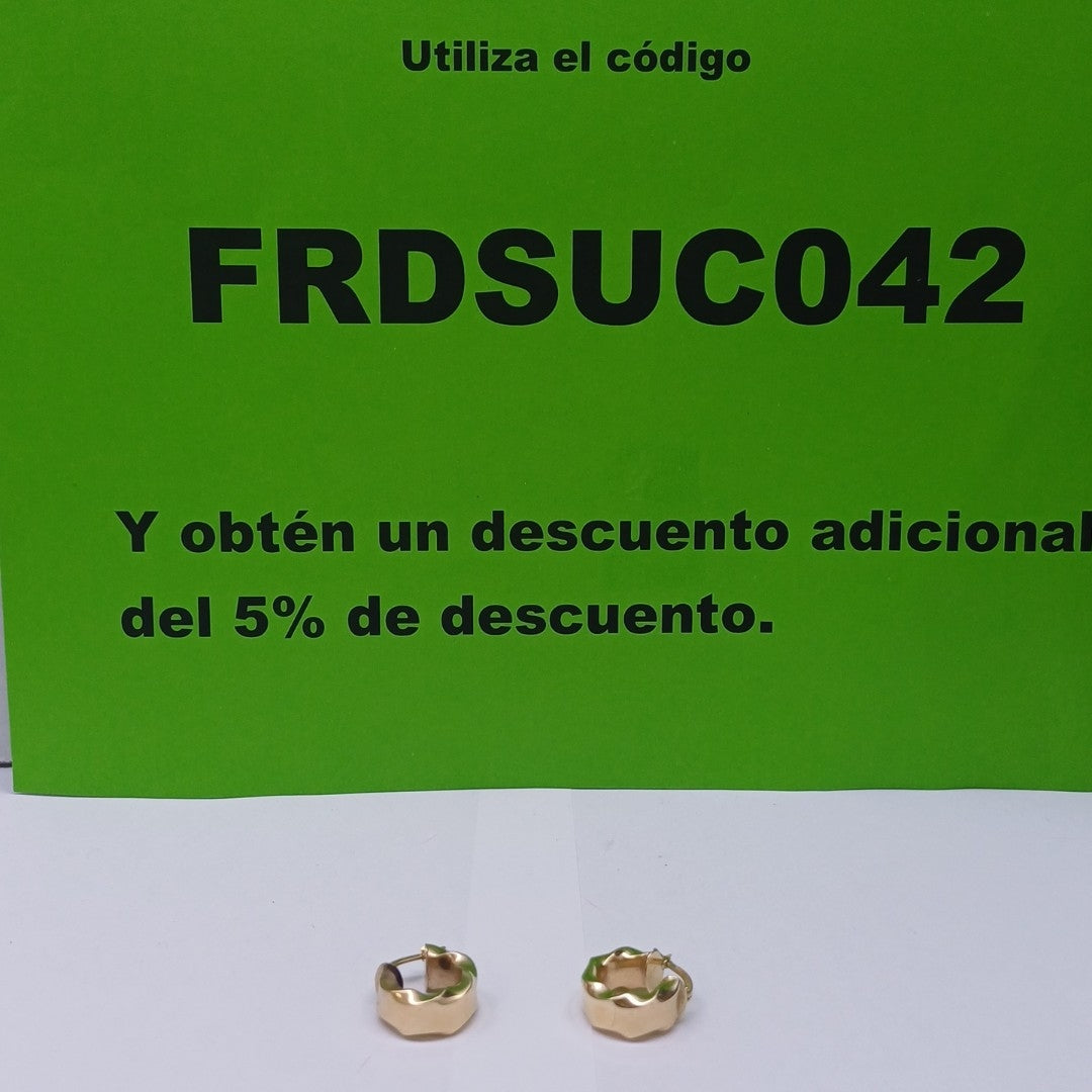 ARRACADAS PAR ORO 14 K 2.7 GRMS (SEMINUEVO)