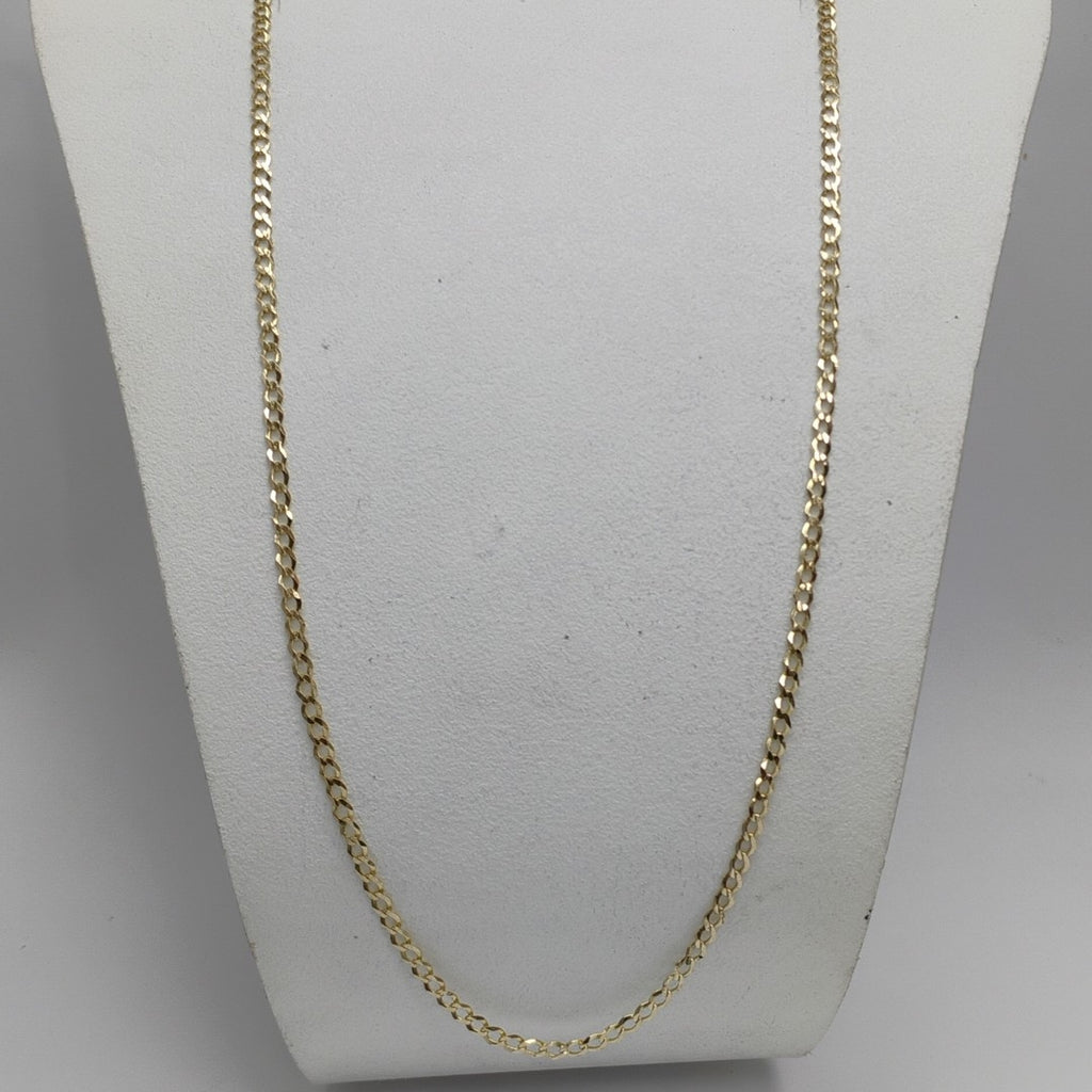 CADENAS TEJIDO BARBADA ORO 14K 60 CM 5.4 GR (NUEVO)