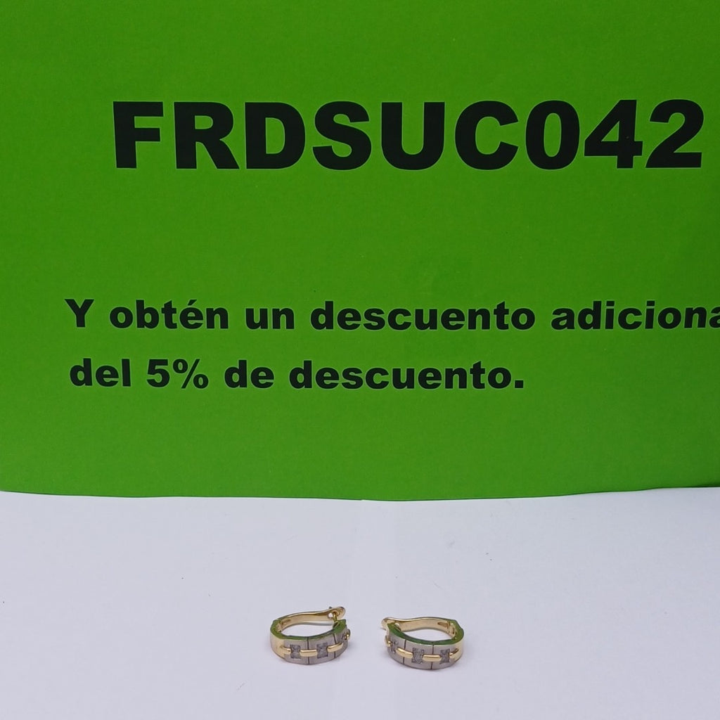 ARRACADAS PAR ORO 14 K 7,60 GRMS (SEMINUEVO)