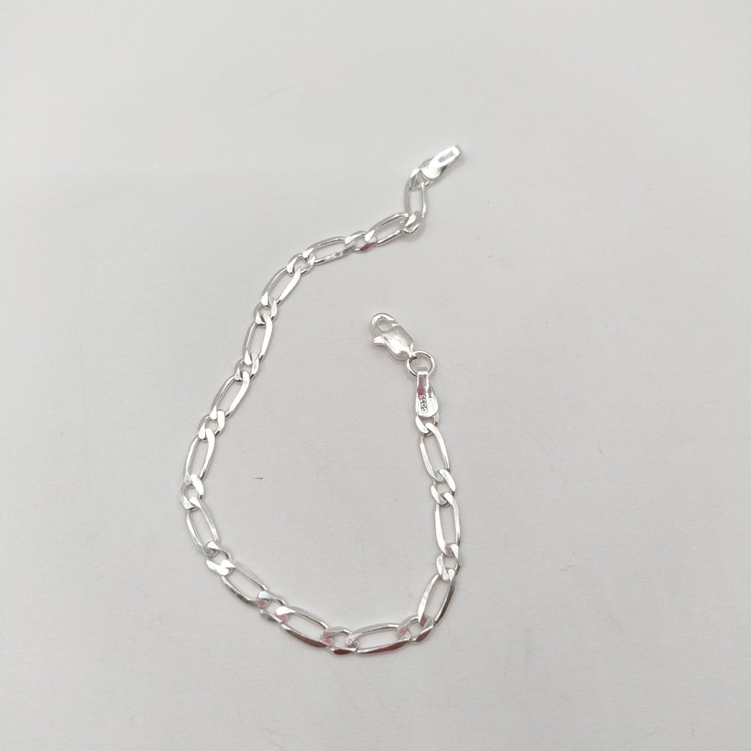 PULSERA TEJIDO 1X1 PLATA .925 18 CM 3.5 GR (NUEVO)