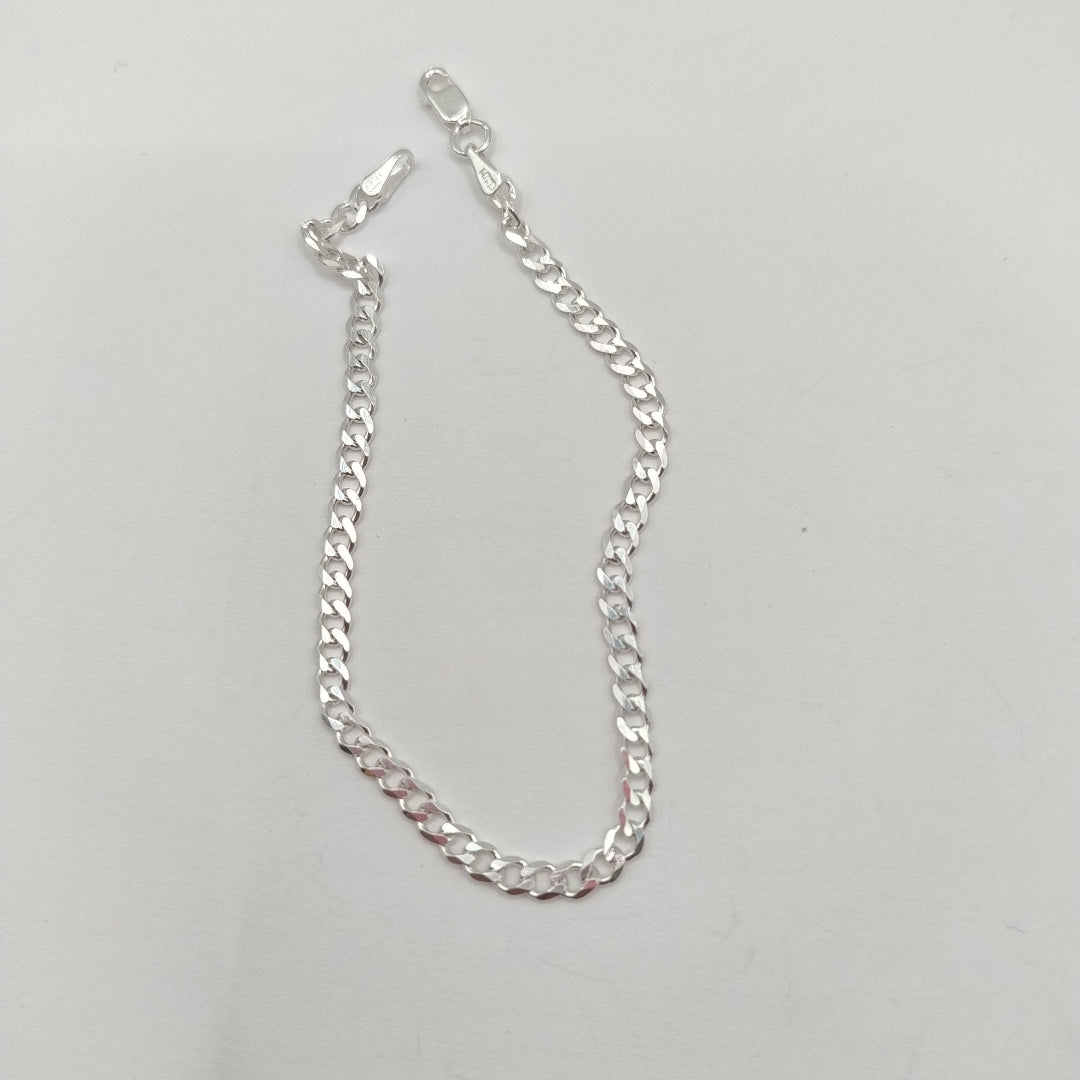 PULSERA BARBADA PLATA .925 18 CM 2.93 GR (NUEVO)