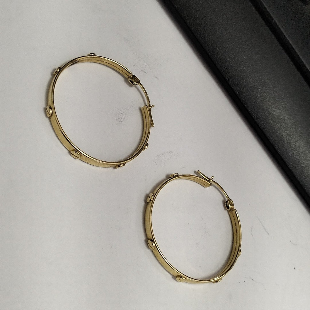 ARRACADAS PAR ORO 14 K 3,90 GRMS (SEMINUEVO)