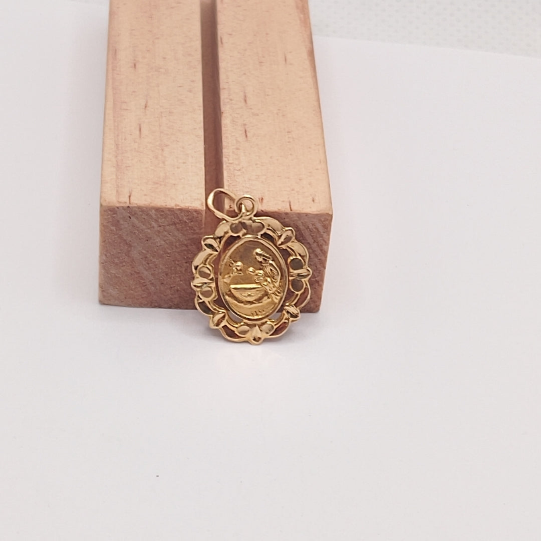MEDALLA RELIGIOSA ORO 10 K 0,80 GRMS (SEMINUEVO)