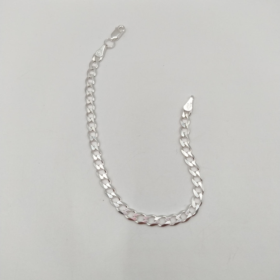 PULSERA BARBADA PLATA .925 18 CM 5.53 GR (NUEVO)