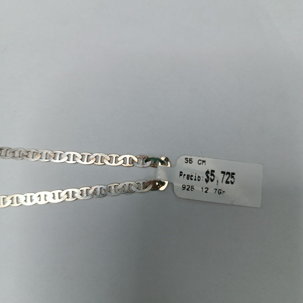 CADENA TEJIDO GUCHI PLATA .925 55 CM 12.7 GR (NUEVO)