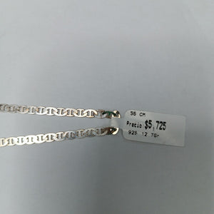CADENA TEJIDO GUCHI PLATA .925 55 CM 12.7 GR (NUEVO)
