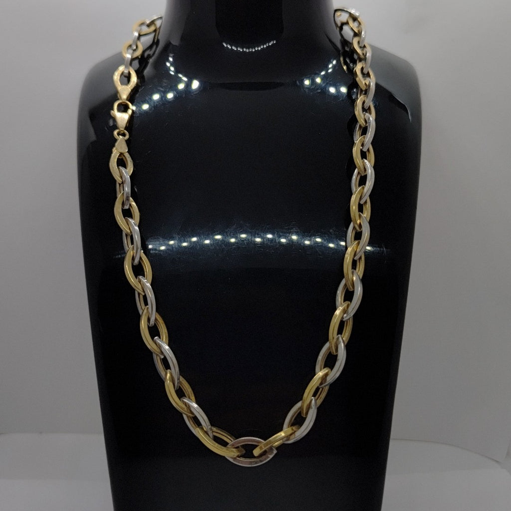 CADENA ORO,ORO BLANCO 10 K 18,60 GRMS (SEMINUEVO)