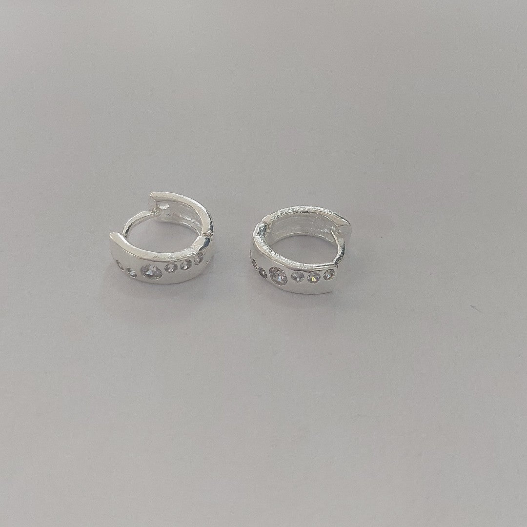 ARRACADAS C/CIRCONIAS PLATA .925 2.4 GR (NUEVO)