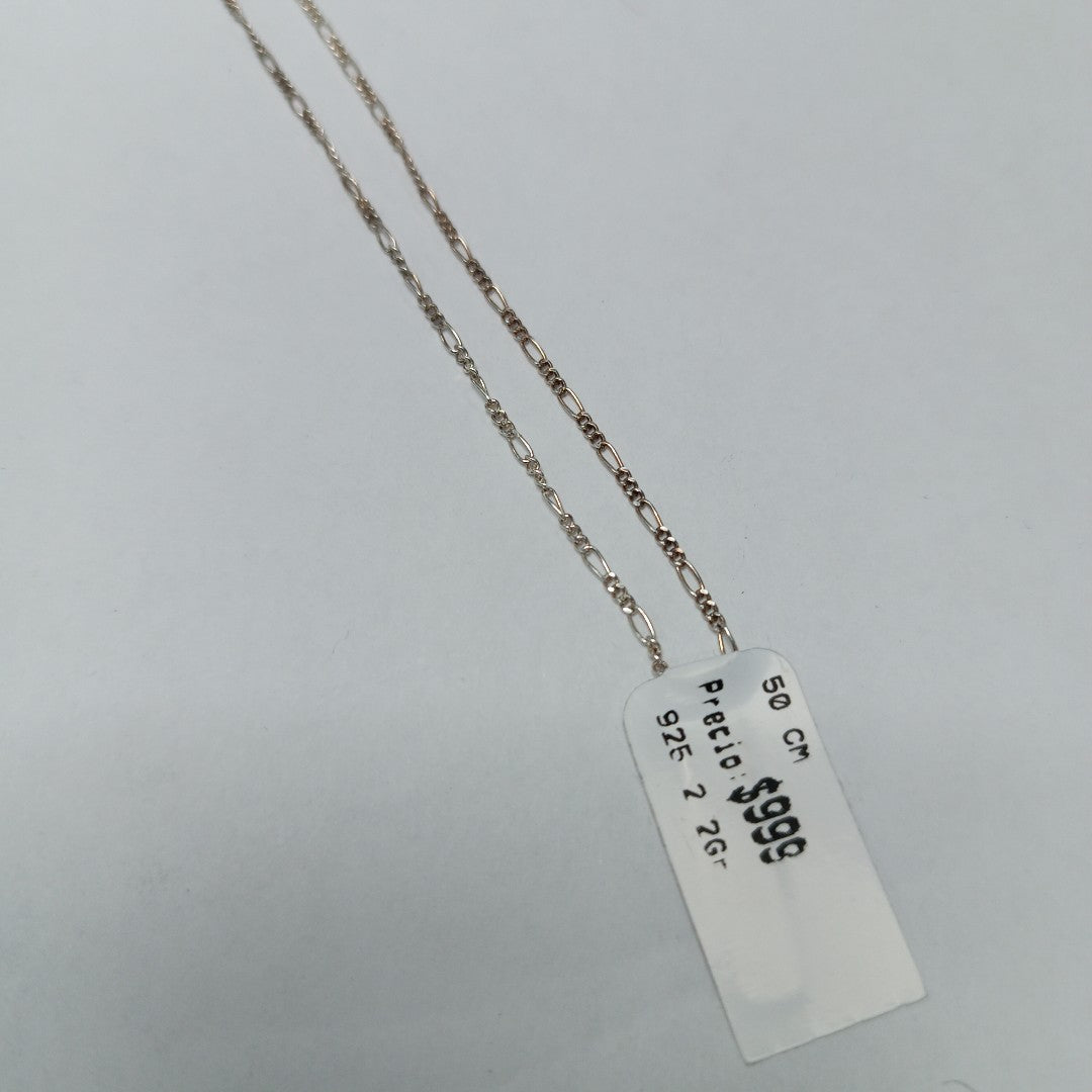 CADENA TEJIDO 3X1 PLATA .925 50 CM 2.2 GR (NUEVO)