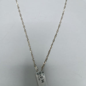 CADENA TEJIDO MEDIO TORZAL PLATA .925 55 CM 5.6 GR (NUEVO)