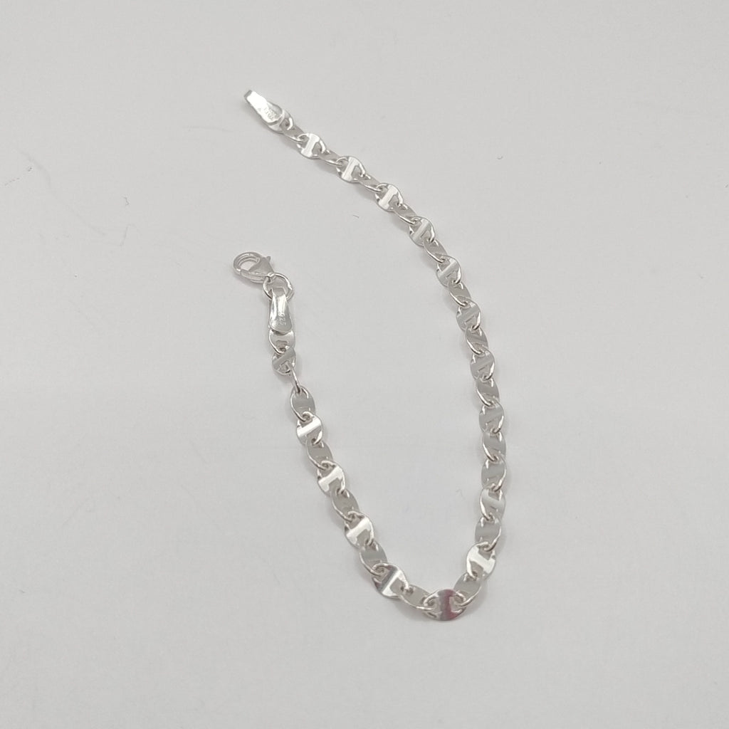 PULSERA TEJIDO ESPECIAL PLATA .925 18 CM 3.3 GR (NUEVO)