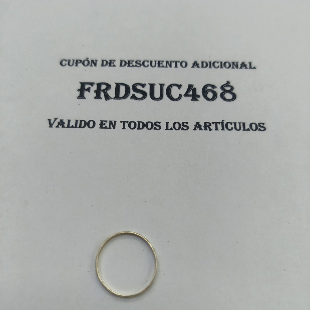 ARGOLLA ORO 14 K 0.8 GRMS (SEMINUEVO)