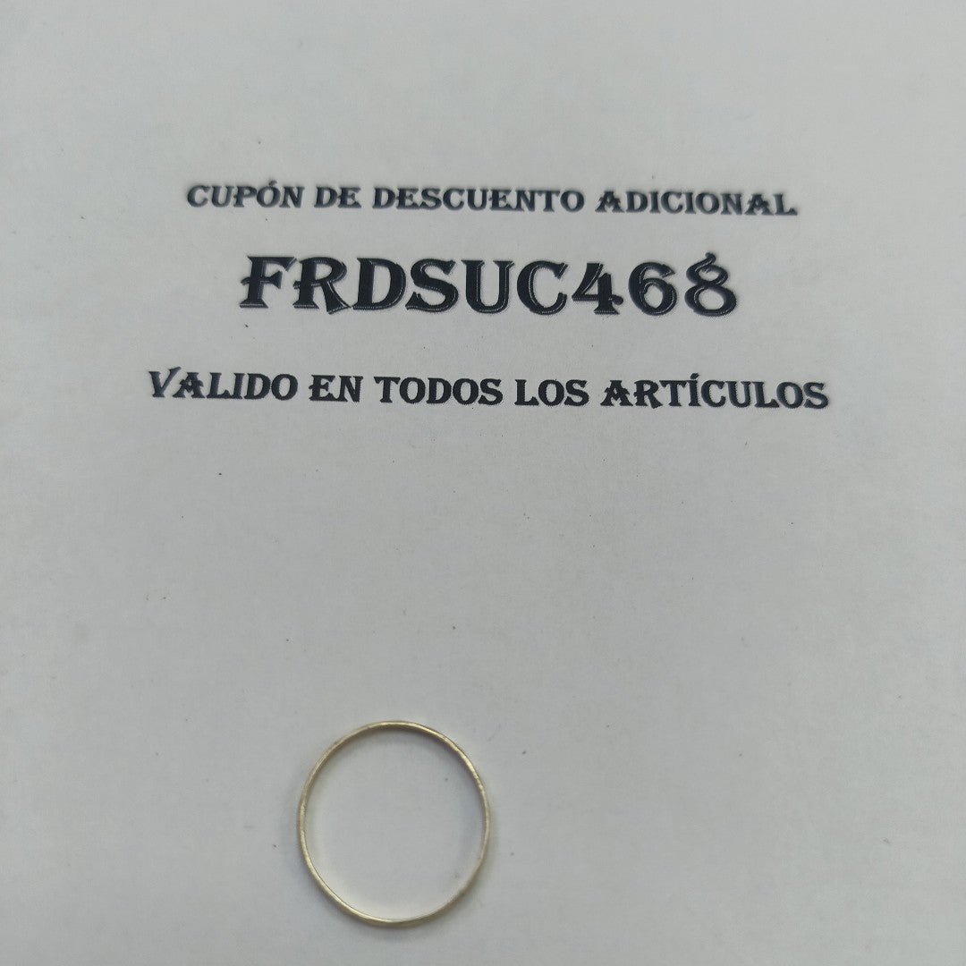 ARGOLLA ORO 14 K 0.8 GRMS (SEMINUEVO)