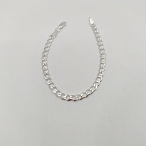PULSERA BARBADA PLATA .925 18 CM 5.73 GR (NUEVO)