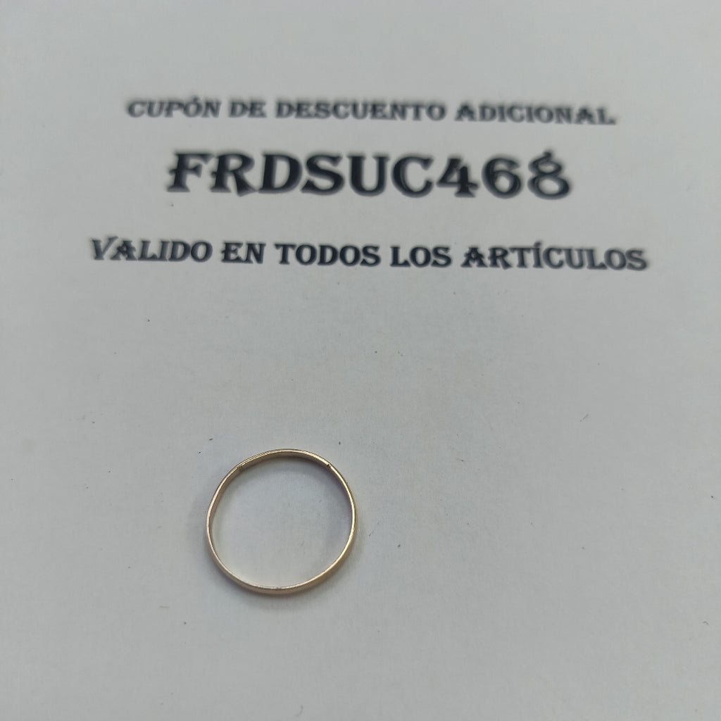 ARGOLLA ORO 14 K 1 GRMS (SEMINUEVO)