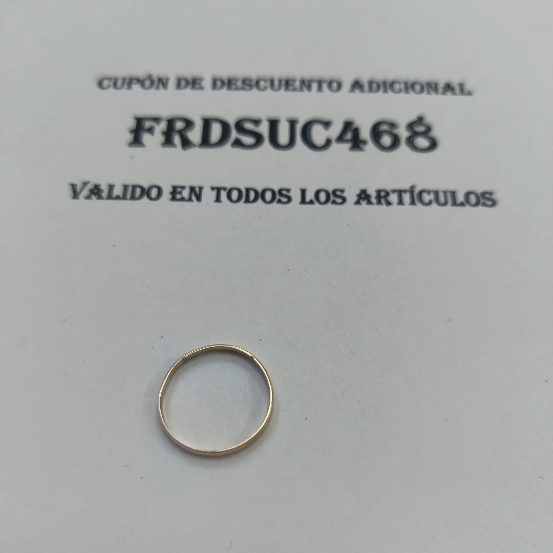 ARGOLLA ORO 14 K 1 GRMS (SEMINUEVO)